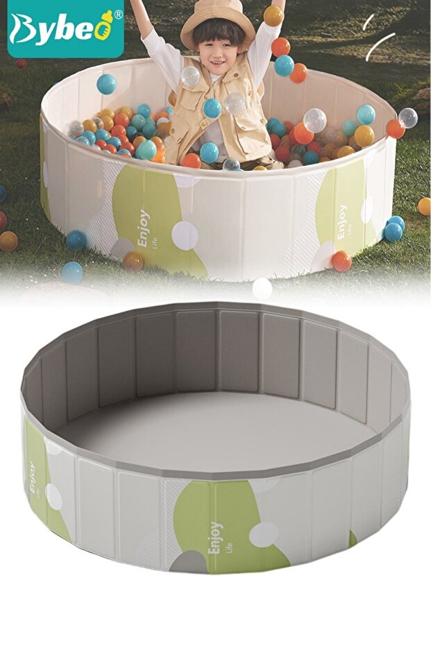 Foldable Ocean Ball Pit Pool, Children's Playground Pad, 100*100cm Tent House for Kid, Soft Baby Pla