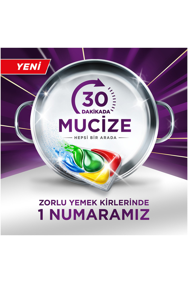 Mucize Bulaşık Makinesi Deterjanı Kapsülü/Tableti 50 Yıkama - 3