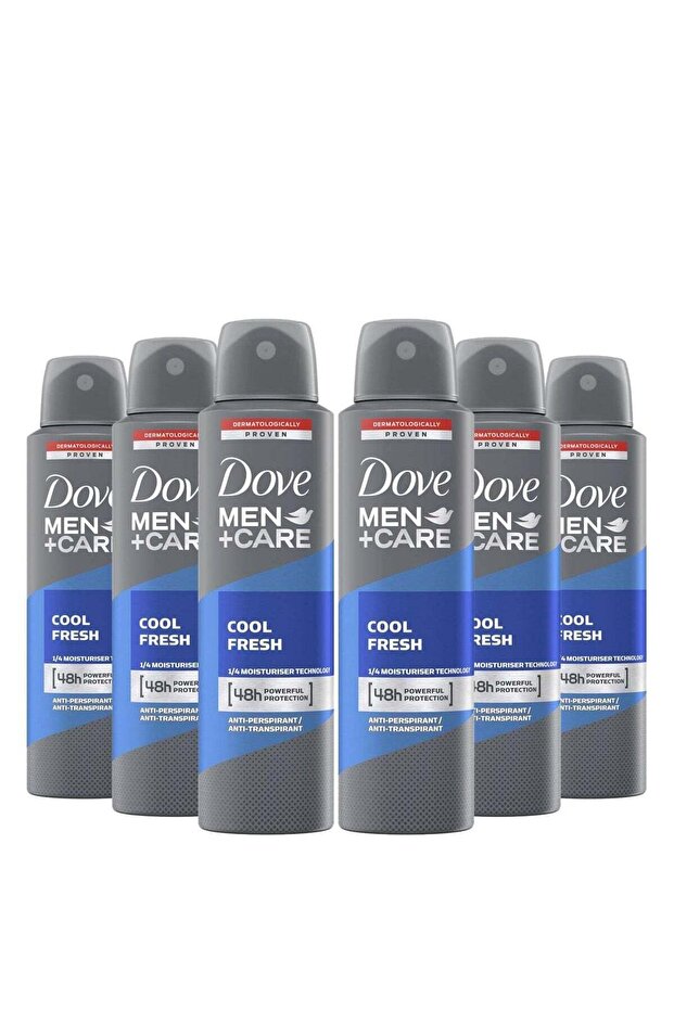 Men + Care Cool Fresh 48H Anti-Perspirant 250ml, Pack of 6