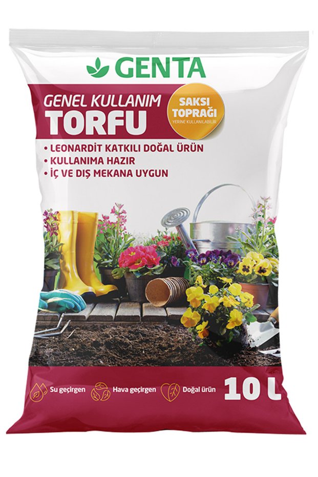 Bitkiler İçin Genel Kullanım Torfu - 10 lt
