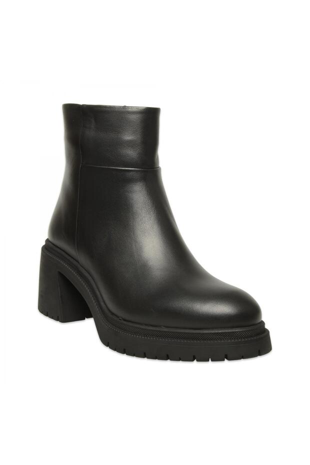 D25Kb-8470 Daily Heeled Black Women's Boots