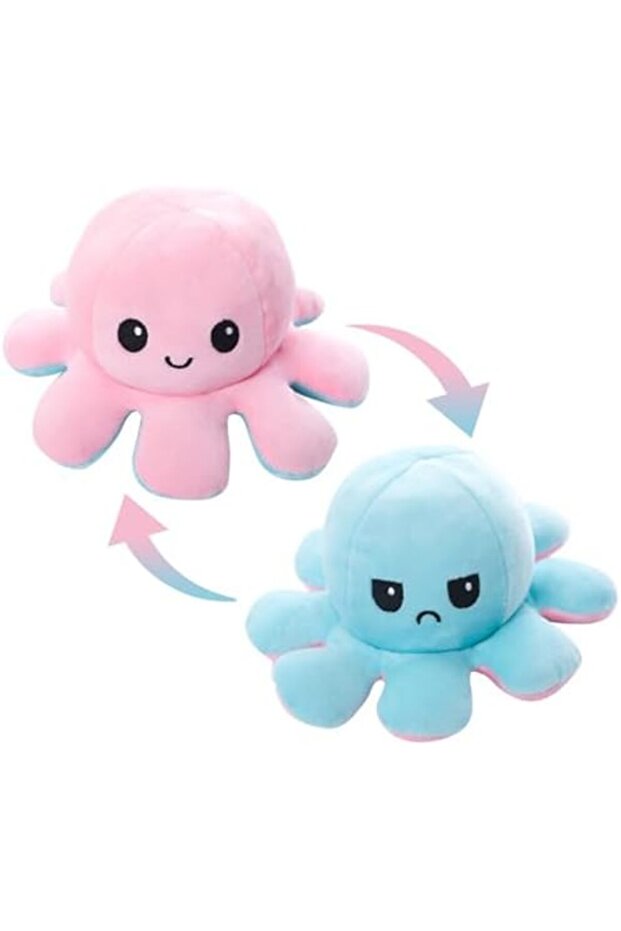 Reversible Octopus Plush Doll Baby Reversible Plushie Stuffed Animal Cute Octopus Toy