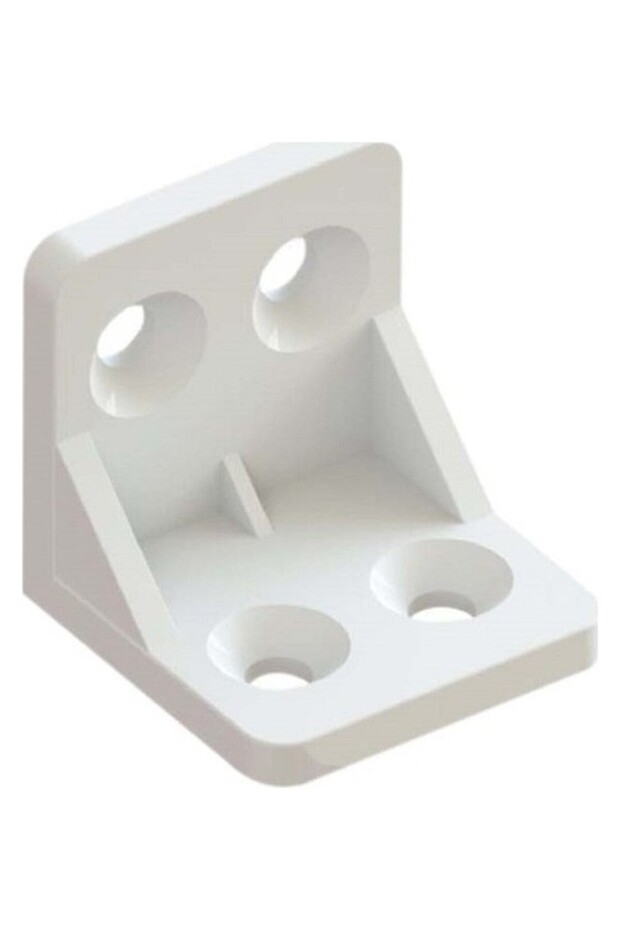 Plastic L Corner Connector, L Plastic Miter Angle Bracket White 12 Pieces 1178227