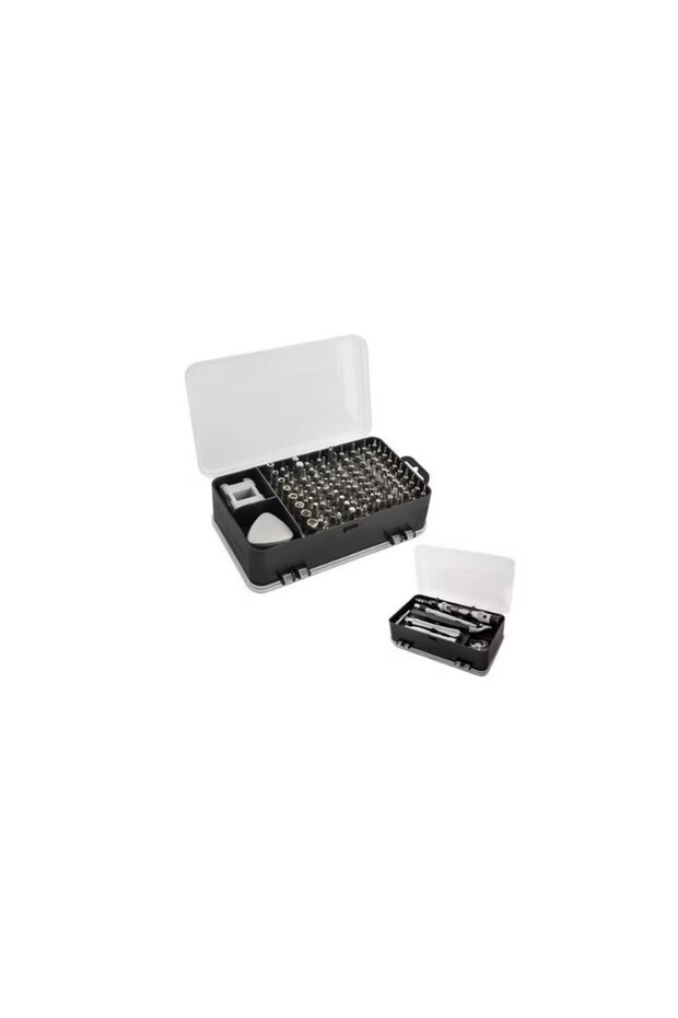 Set of 110 precision tools, TORX keys, screwdrivers, magnetizer, tweezers, storage case - 11