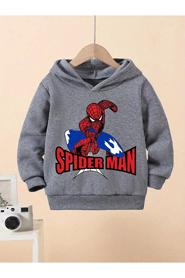 Winter Hooded Sweatshirt, Children's Spider-Man Spdider-Man Printed