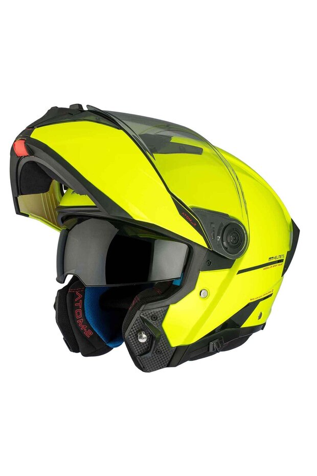 Atom 2 Sv Solid A3 Parlak Çene Açılır Kask - 1
