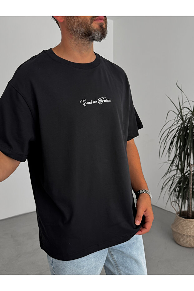 Siyah Sırt Baskılı Future T-Shirt C-063 - 6