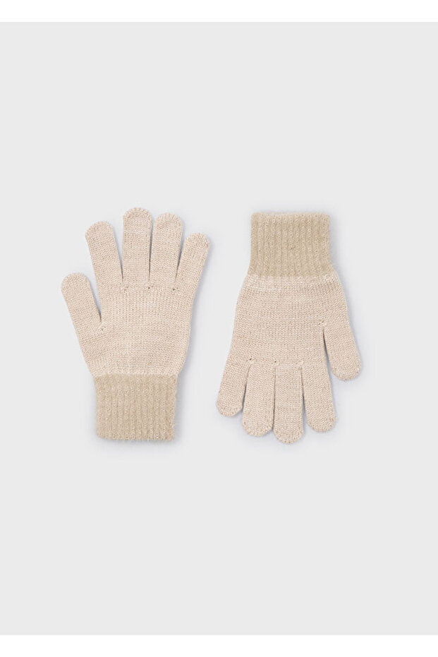 Kız Çocuk Tüylü Örme Eldiven 10063 - 1