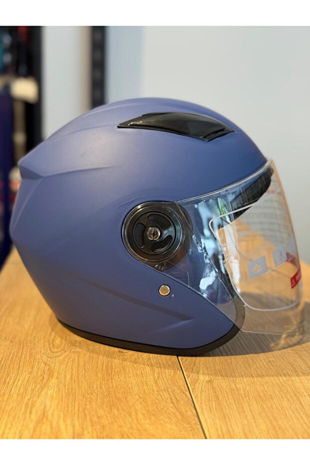 Yarım Kask Mavi Ece Belgeli - 1