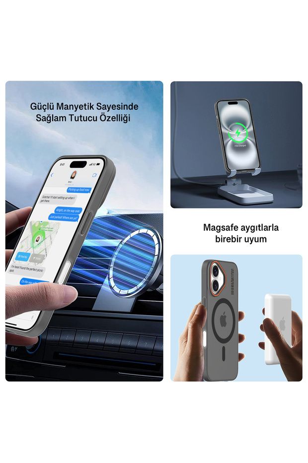 iPhone 16 Magsafe Compatible Matte Hard Klein Case - 8