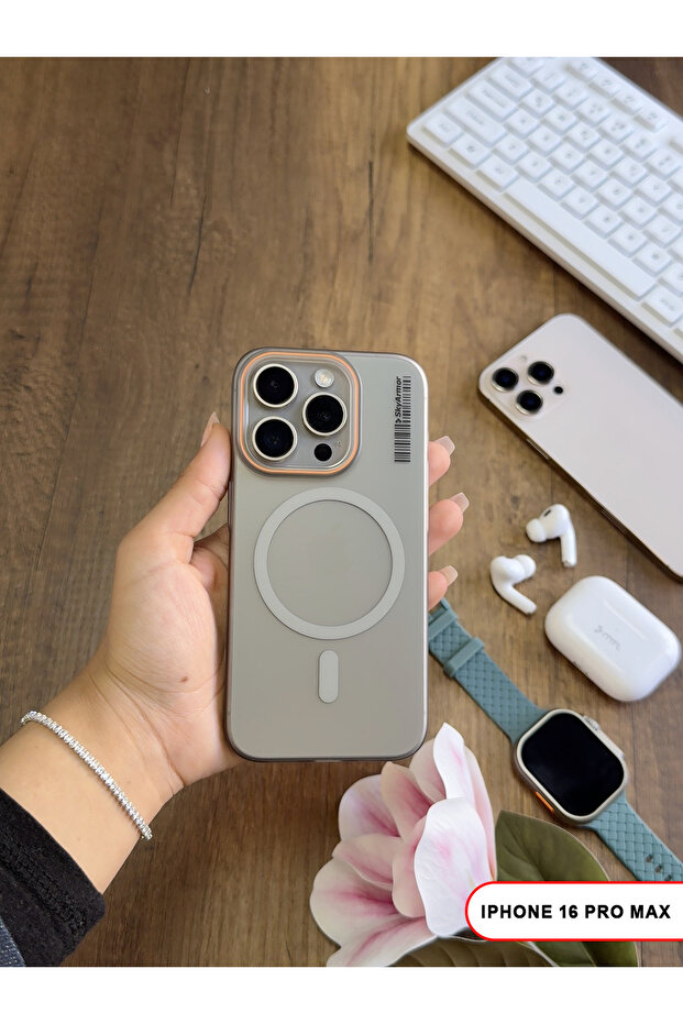 iPhone 16 Pro Max Magsafe Compatible Matte Hard Klein Case - 6