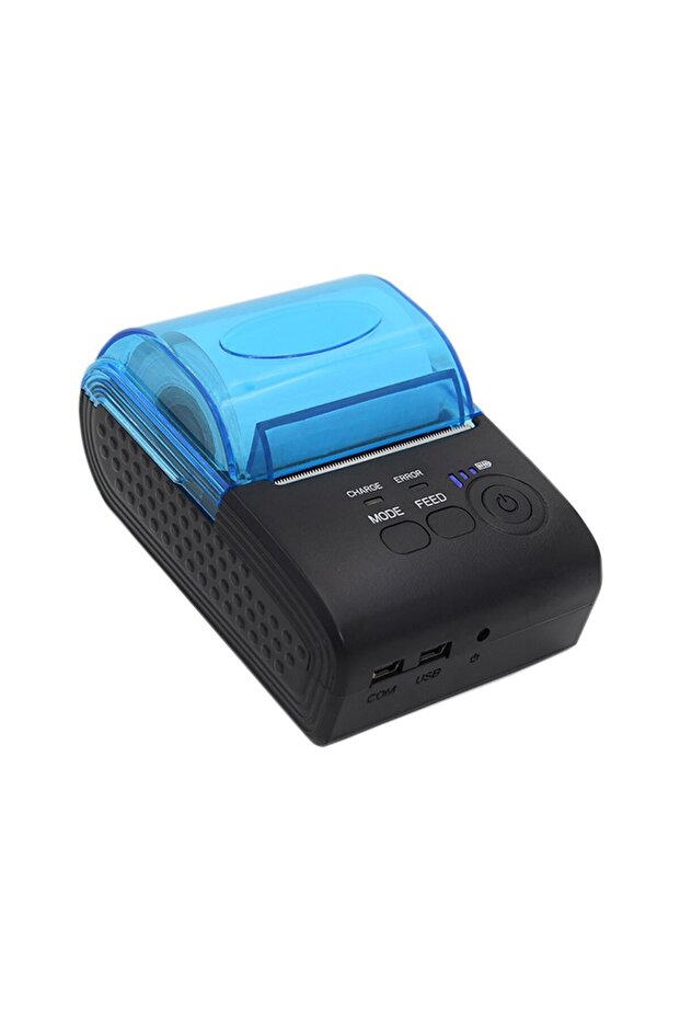 Portable bluetooth thermal printer, 58mm, XL roll, Windows, Android, IOS, USB, COM - 10