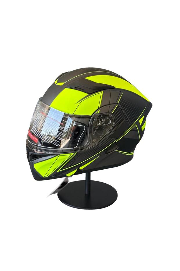 Jk-902 Güneş Vizörlü Çene Açılır Kask M2 YELLOW - 2