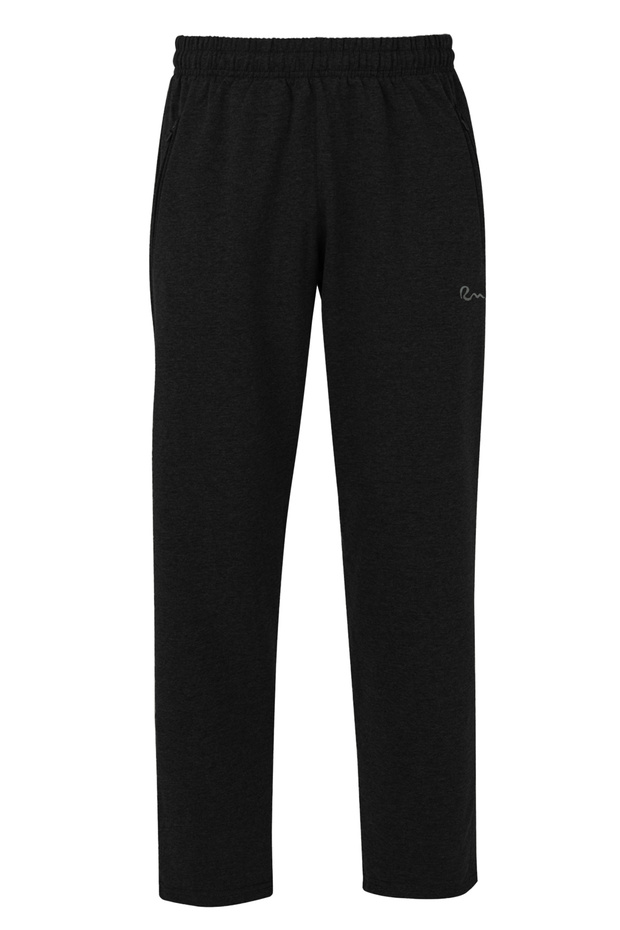 Sport Men's Sweatpants with 3 Pockets and Zipper Rea-0705 Black