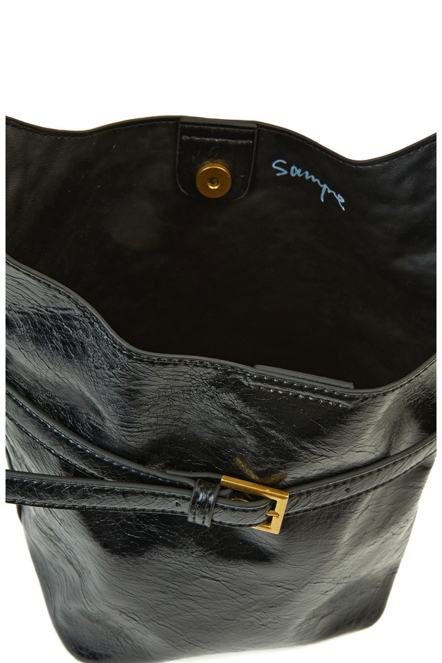 Siyah Kadın Postacı Çanta - 6