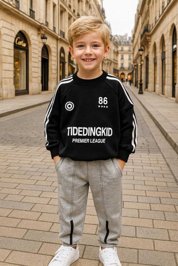 مجموعة ملابس للأولاد مطبوعة بخطوط من Tidedingkid