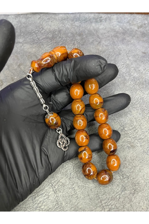 Şak Şak Mascot Powder Amber Prayer Beads
