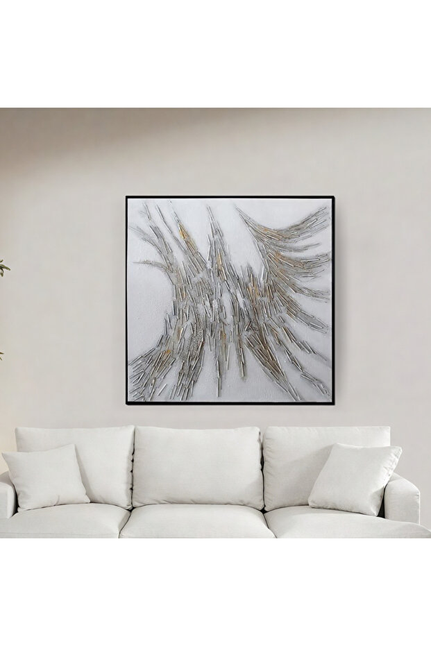 لوحة جدارية عصرية متعددة الالوان تناسب مختلف انماط الديكور 100*100 سم - 1