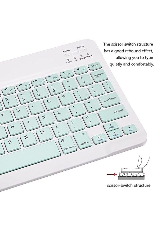 New Arabic and English Bluetooth Keyboard and Mouse Combo, Ultra-Slim Portable Compact Wireless Mous - 3
