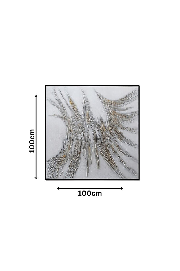 لوحة جدارية عصرية متعددة الالوان تناسب مختلف انماط الديكور 100*100 سم - 2