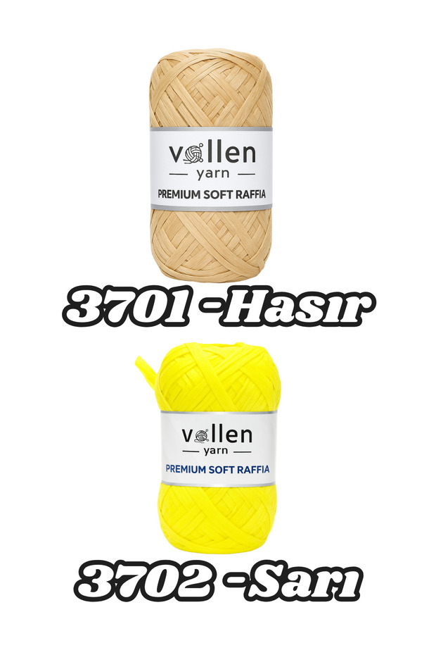 Premium Soft Rafya İpi | Polyester Rafya kağıt ip | Yumuşak Hasır Çanta/Şapka/Runner/Tığ İşi İçin - 2