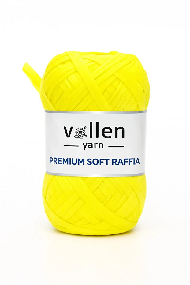 Premium Soft Rafya İpi | Polyester Rafya kağıt ip | Yumuşak Hasır Çanta/Şapka/Runner/Tığ İşi İçin - 1