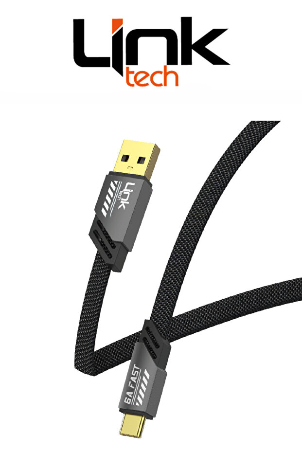 K470 Mecha Stil 120cm 6A USB - Type-C 66W Örgülü Dayanıklı Hızlı Şarj Kablosu - 2