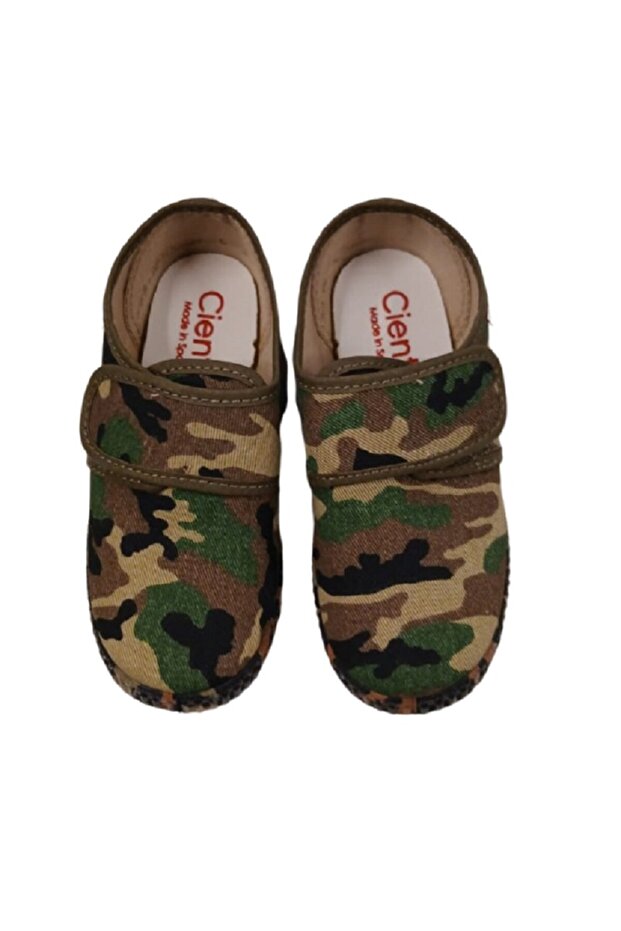 -Cienta Kakhi Camou Kids Shoes