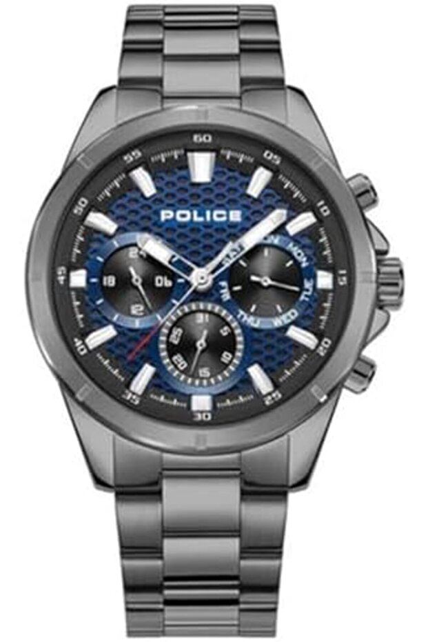 Malawi Analog Gents Watch With Stainless Steel Bracelet Water Resistant 45 mm