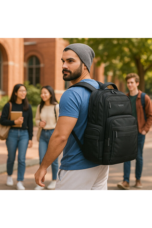 شنطة ظهر واسعة متعددة الاستخدامات - 1