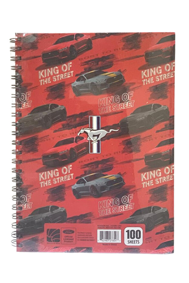 دفتر سلك غلاف مقوى 100 ورقة مقاس A4 - - 2