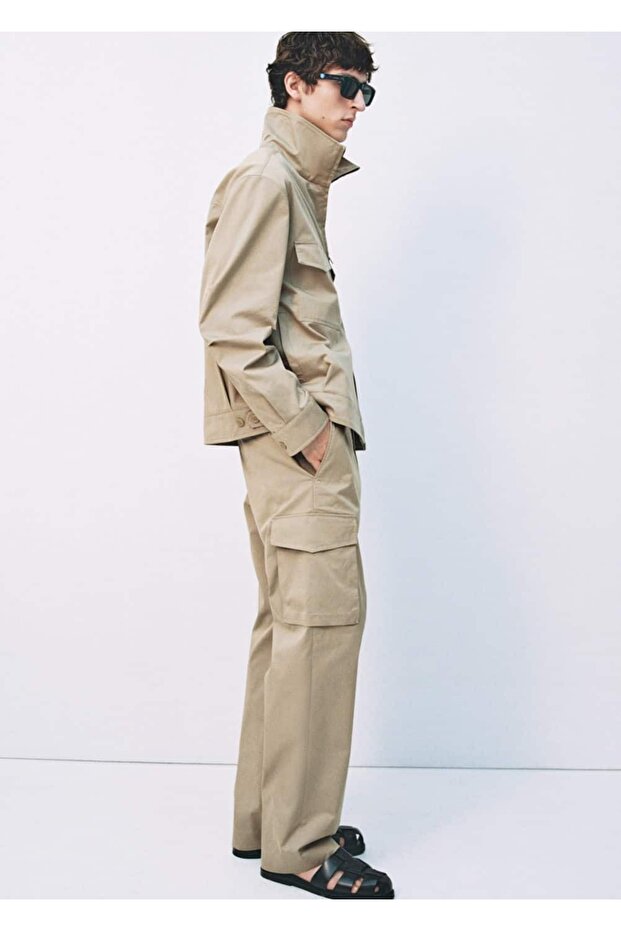 Rahat kesim kargo pantolon - 6