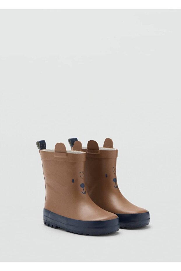 Teddy Bear Patterned Rain Boots
