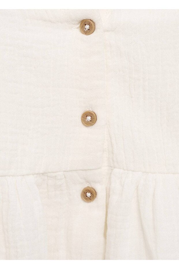 İşlemeli bambula bluz - 6