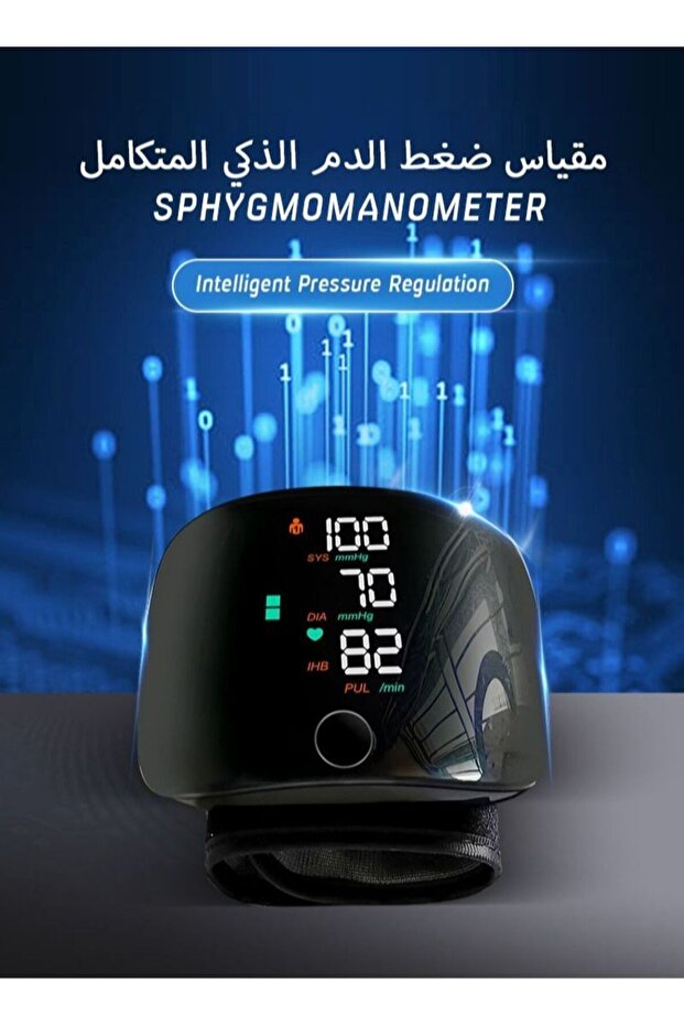 Blood Pressure Monitor Digital Wrist Machine Adjustable Cuff