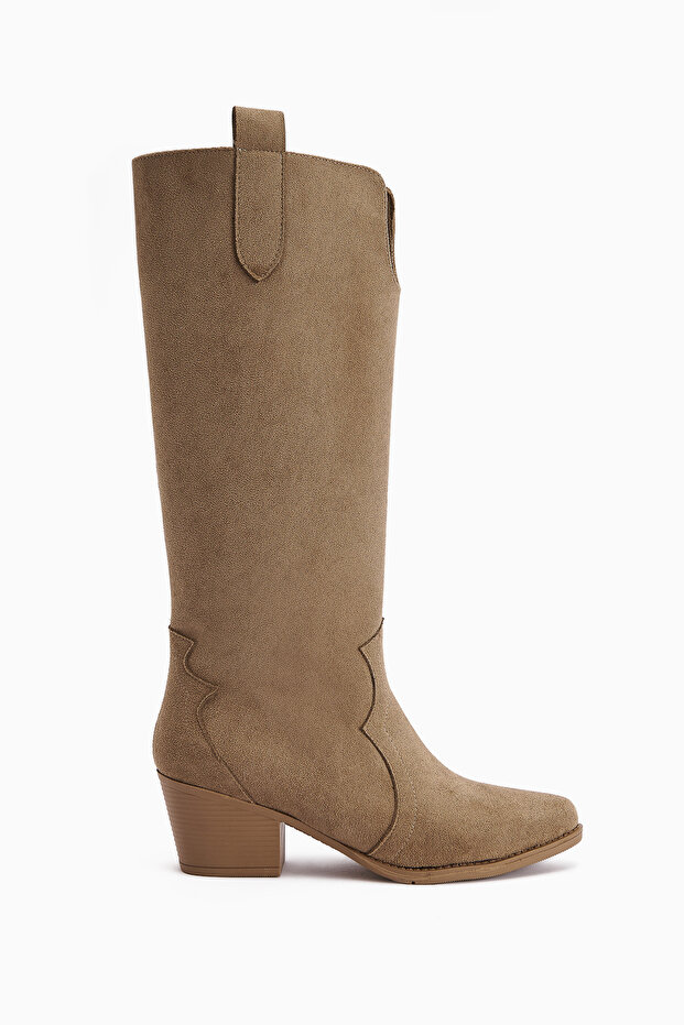 Frida Mink Suede Western Women's Boots