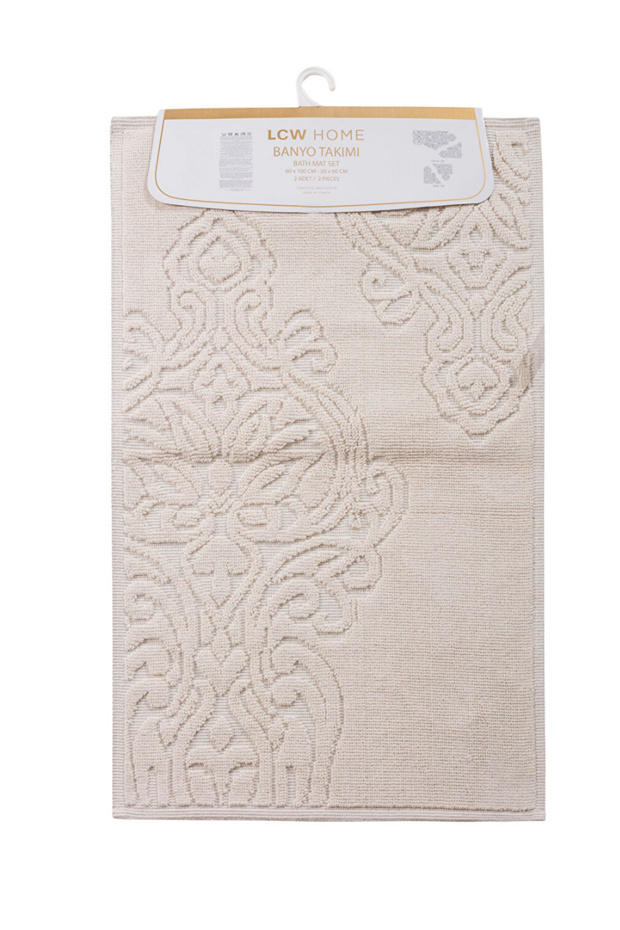Lcw Homeekru Patterned Bath Mat Set of 2 - 4