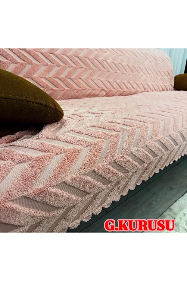 Altı Kaydırmaz Koltuk Örtüsü Pofuduk Model - 1