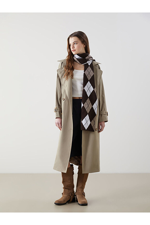 Xside Jacket Collar Oversize Women's Trench Coat (W5)