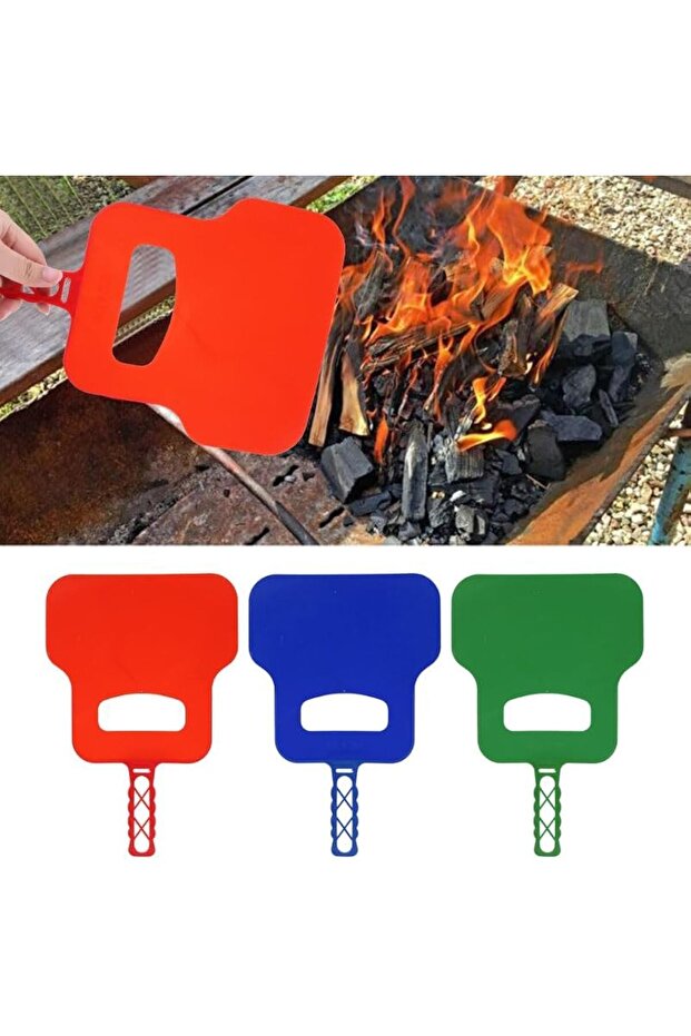 BBQ Fan Plastic | Plastic Barbecue Hand Fan | Outdoor Barbecue Fire Bellow, Camping and Hik