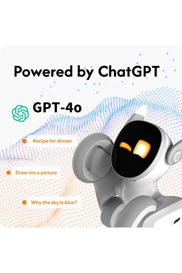 Loona Akıllı Robot Köpek ChatGPT Destekli, Ses & Jest Kontrollü, Türkçe Konuşma Destekli Robot - 3