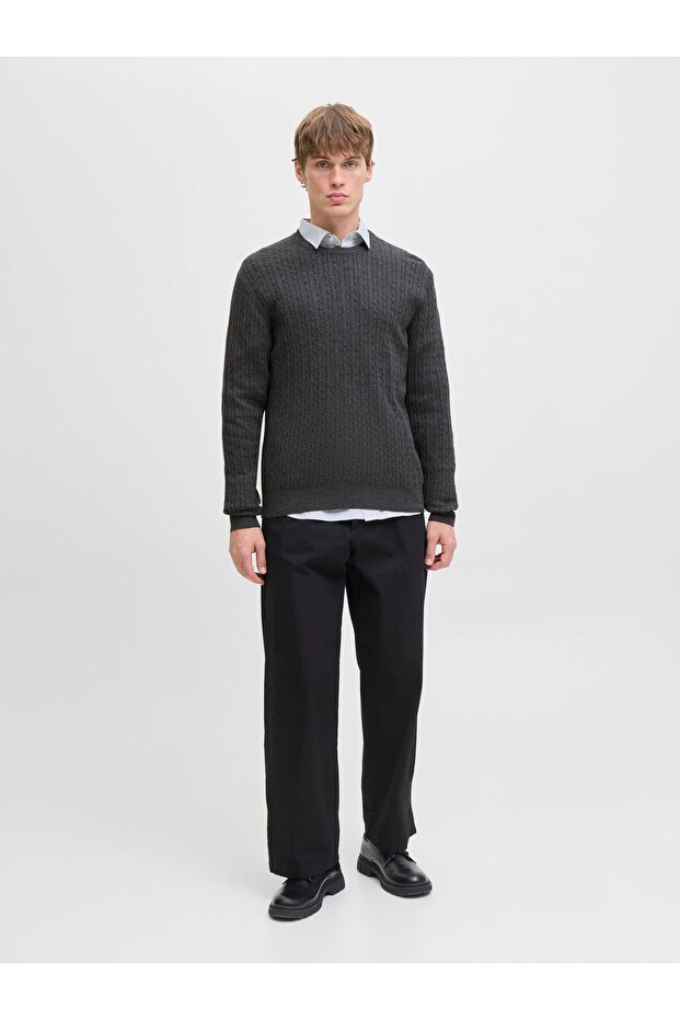 Strickpullover Einfarbig Strickpullover - 4