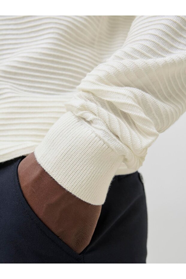 Strickpullover Einfarbig Strickpullover - 5