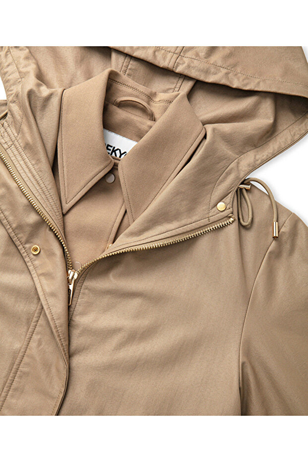 Çift parça görünüm pardösü - 4