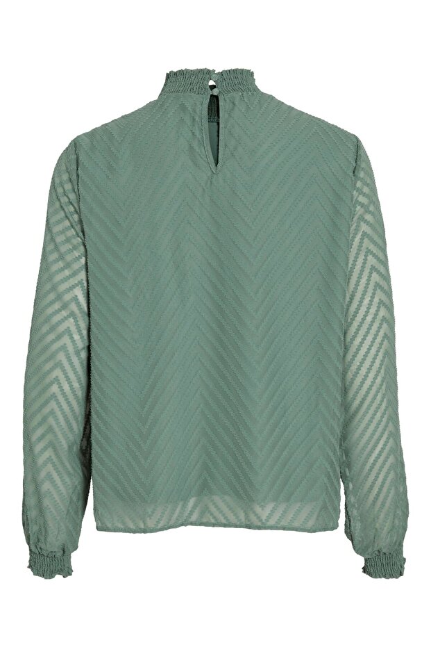 Langarmbluse High Neck - 3