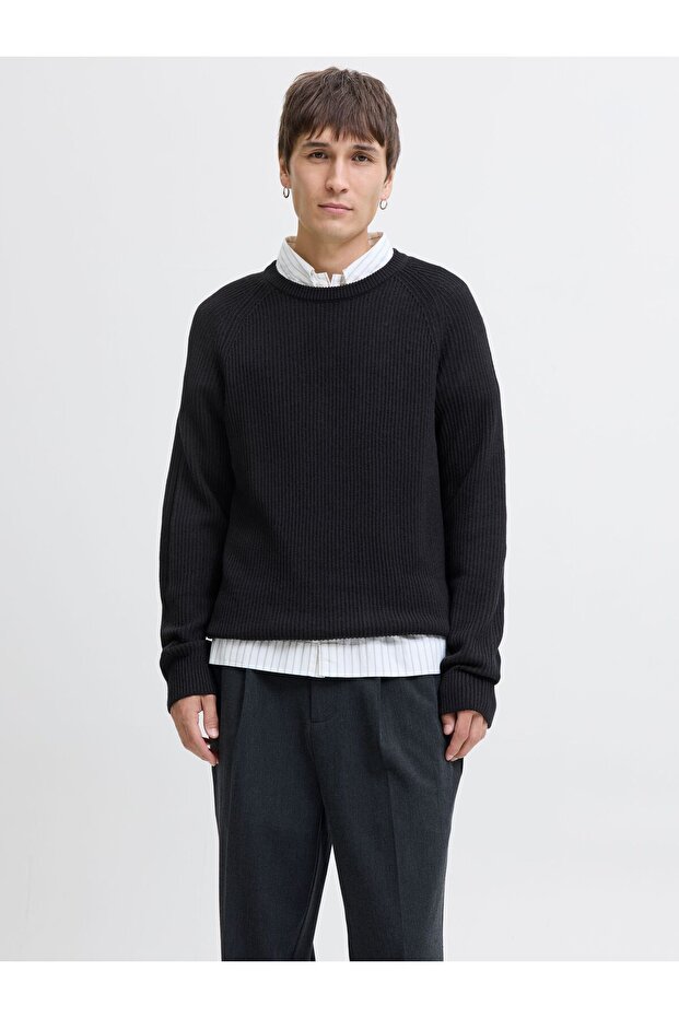 Strickpullover Einfarbig Strickpullover - 1