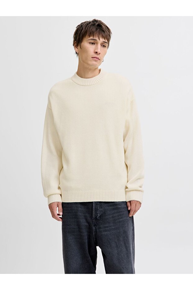 Strickpullover Einfarbig Strickpullover - 1