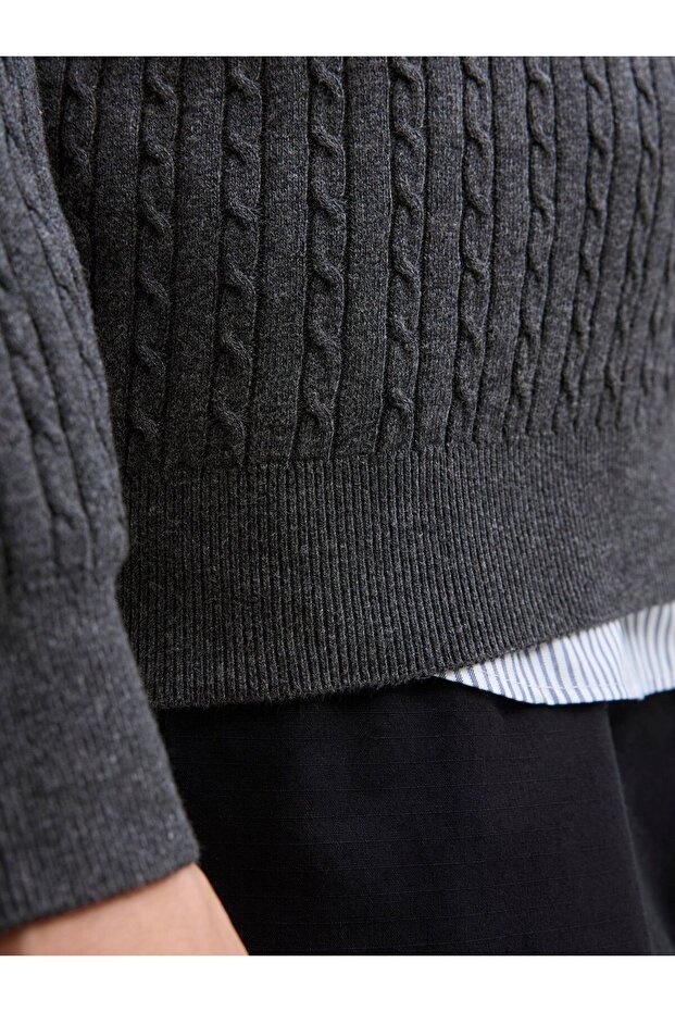 Strickpullover Einfarbig Strickpullover - 6