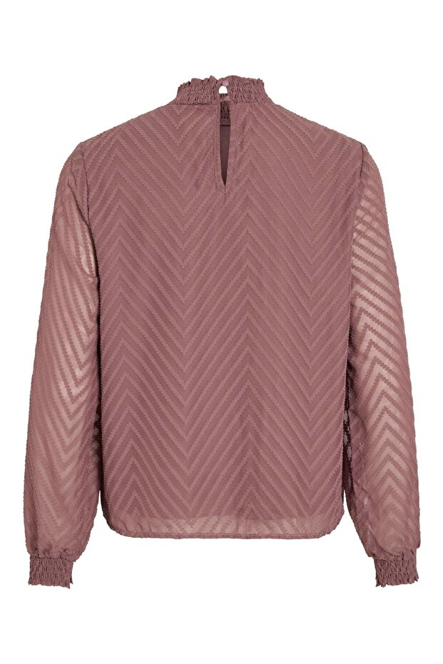 Langarmbluse High Neck - 3