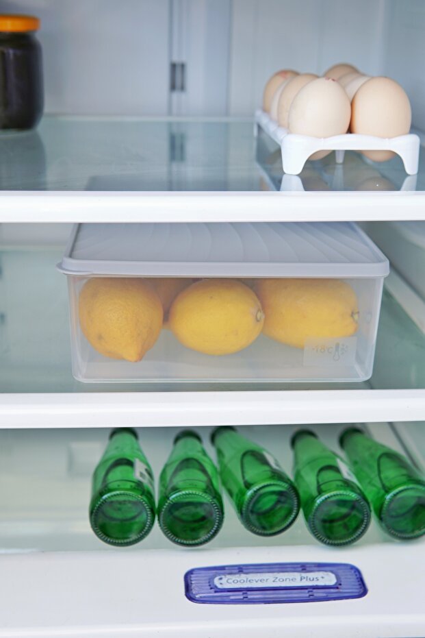 حاوية تخزين للتجميد العميق، سعة 5 لتر، رمادية - 2